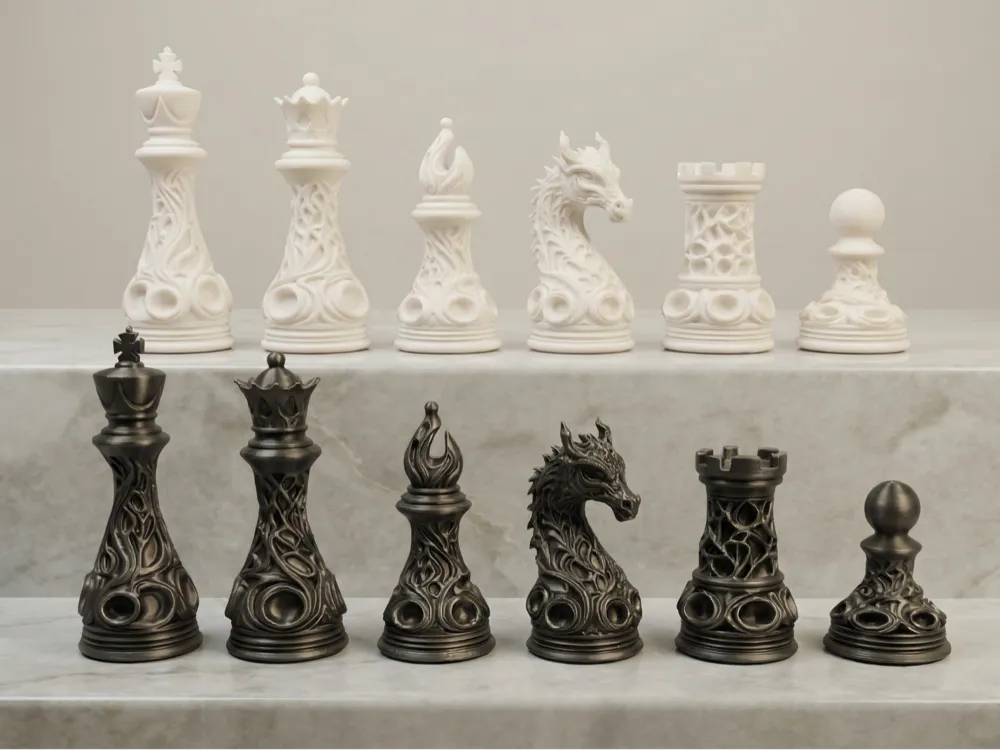 Drago dragon-themed chess set — now handled by the generic model